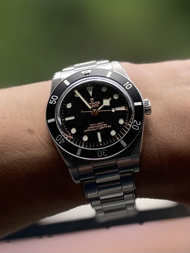 未使用］TUDOR BLACK 傾ける BAY 54 ラバーベルト