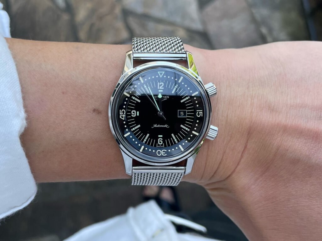 ロンジン レジェンドダイバー 36mm シャツ