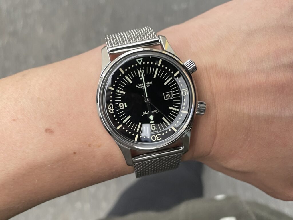 ロンジン レジェンドダイバー 36mm デザイン