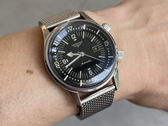 ロンジン レジェンドダイバー 36mm　近影